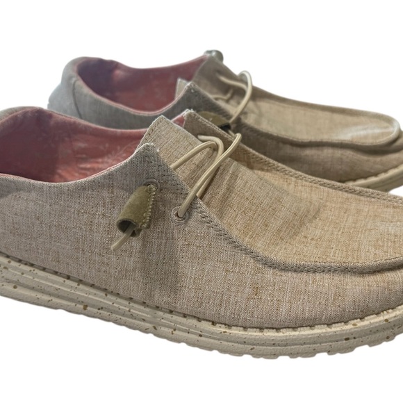 Hey Dude Shoes - Hey Dude Women's Wendy Chambray White Nut Shoes